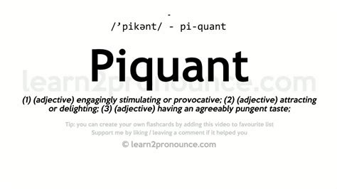 piquante meaning